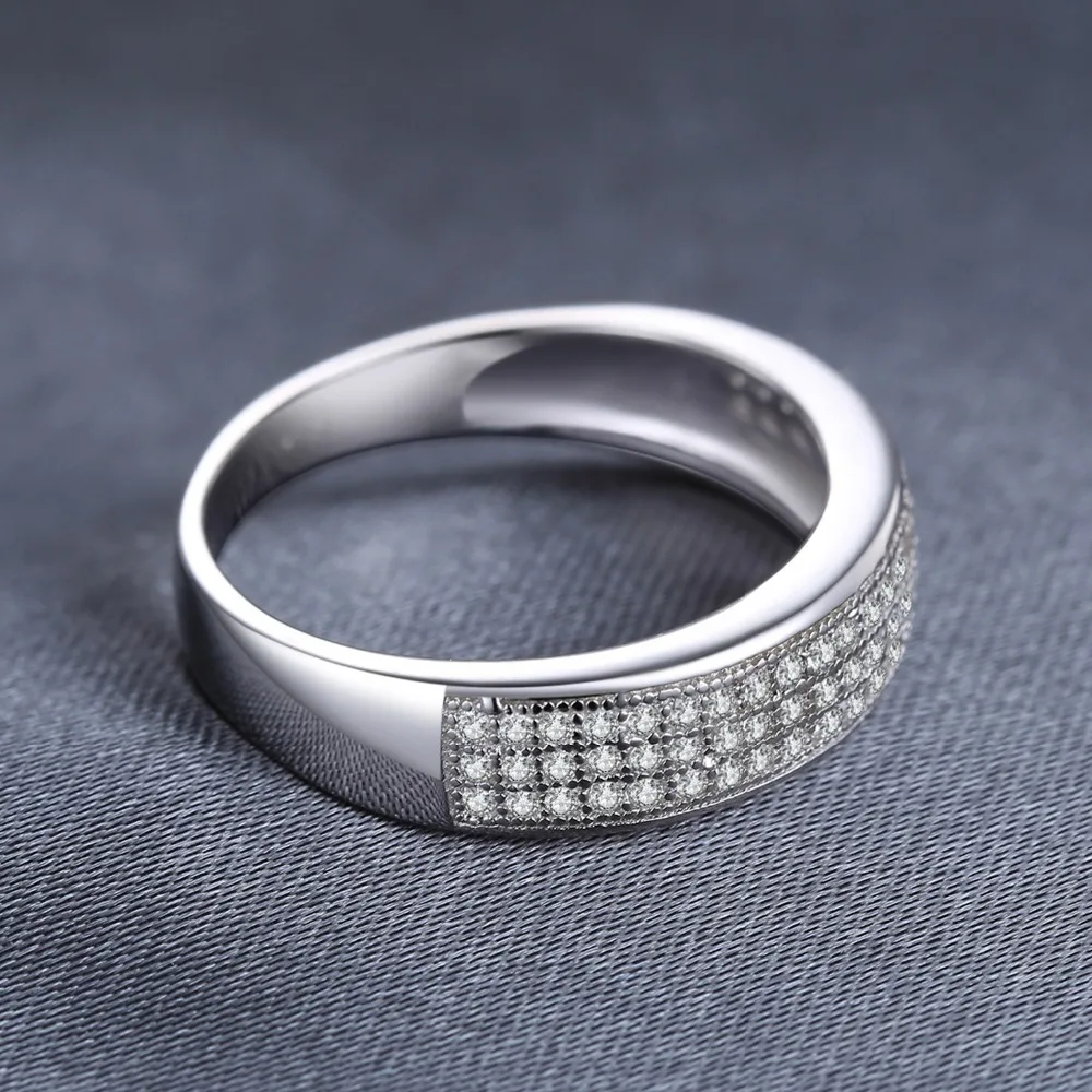 JewelryPalace Anniversary Channel Set Wedding Band Eternity Ring 925 Sterling Silver Accessories Brand New Jewelry For Women | Украшения и