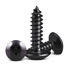 Саморезы M3 M4 M5, дерево винт для деревянной фермы, 50 шт., с черным оксидом и воском