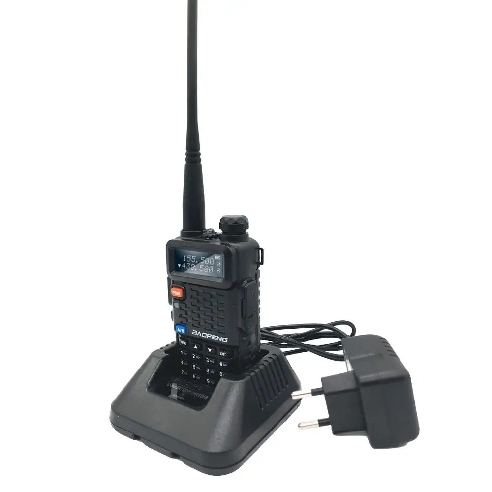 Портативная рация Baofeng BF F8 Plus UHF/VHF радиостанция 10 км с PTT наушниками портативная