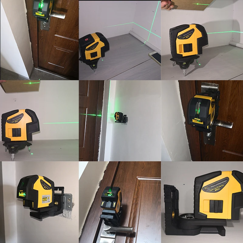 Миниатюрный двухлинейный лазерный уровень muli с перекрестными линиями