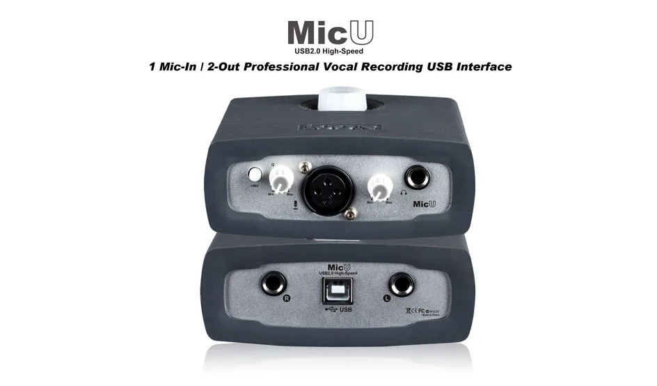 Бесплатная доставка Профессиональная внешняя звуковая карта USB аудио интерфейс