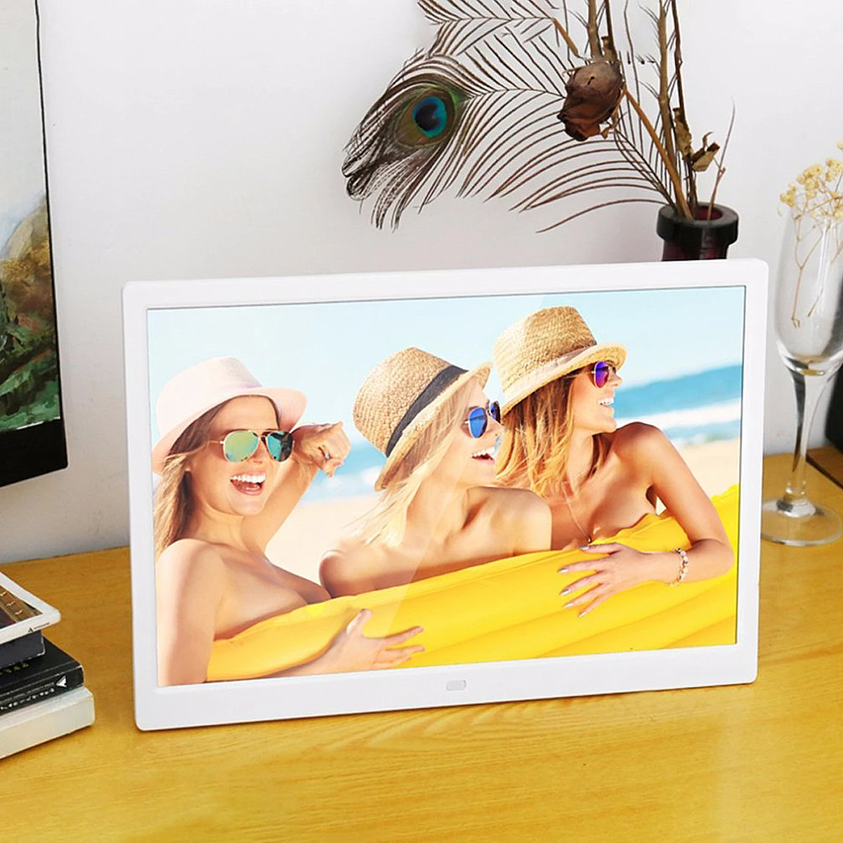 8 дюймов цифровая фоторамка HD широкий экран lcd Рамка MP3 Пульт дистанционного управления фотобудильники украшение дома электрические фоторамки