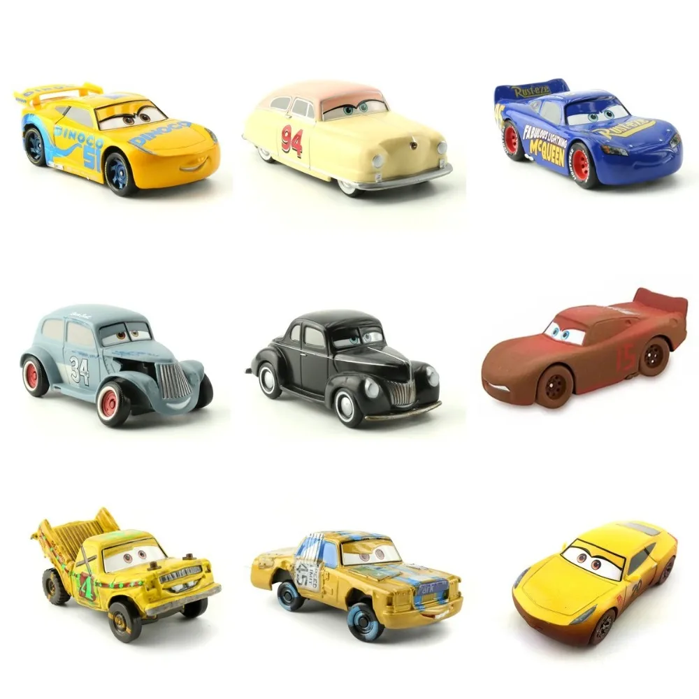 Disney Pixar Cars 3 Большие размеры сумасшедшие разбленные вечерние литья под давлением металлическая машина модель Молния Маккуин матер подарок для детей