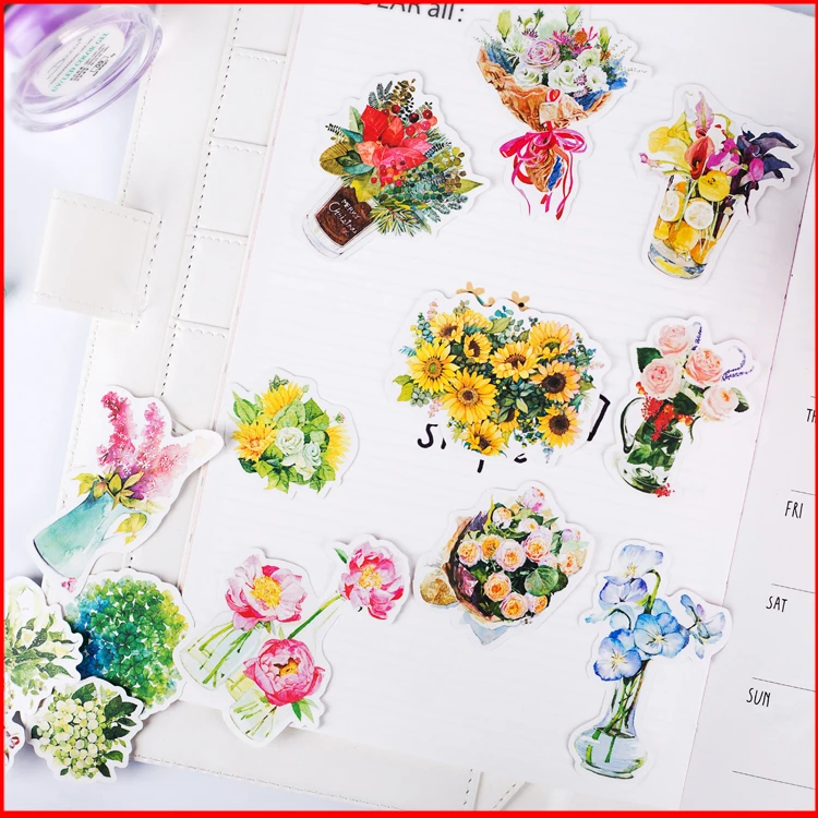 13 шт. цветы винтажные именные кольца очаровательные альбом для стикеров