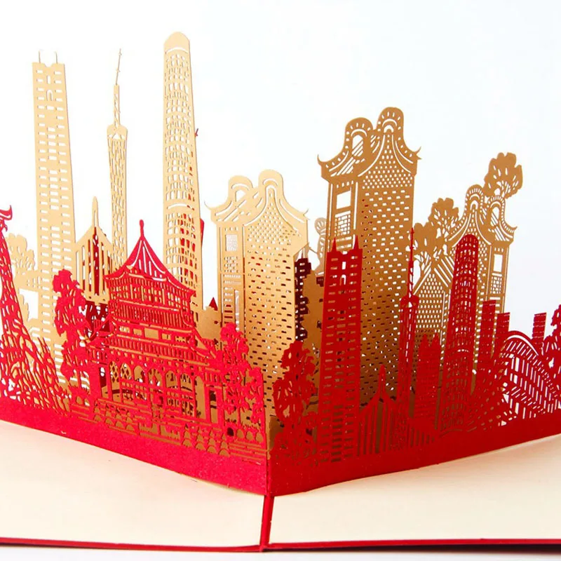 3D лазерная резка ручной работы резьба в городе Гуанчжоу бумажные