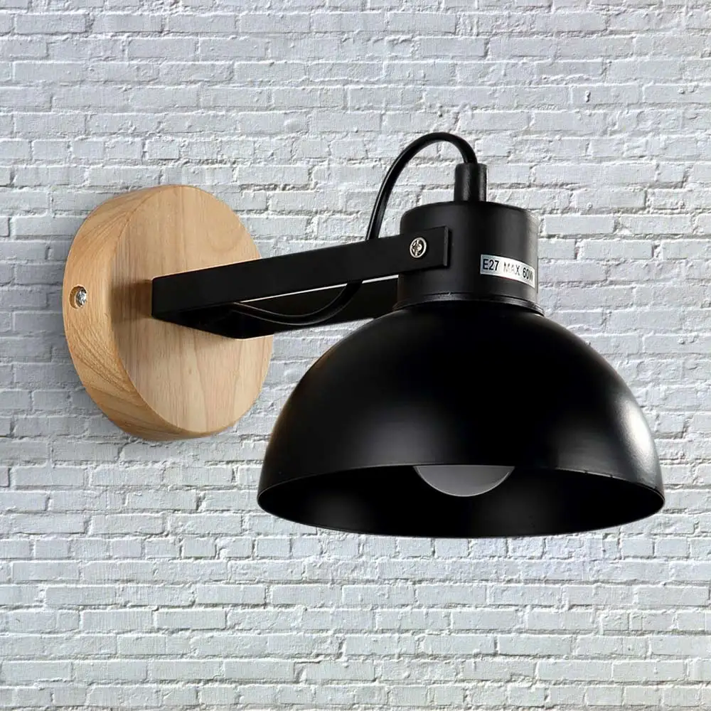 Американская современная Минималистичная стильная лампа для спальни из твердой