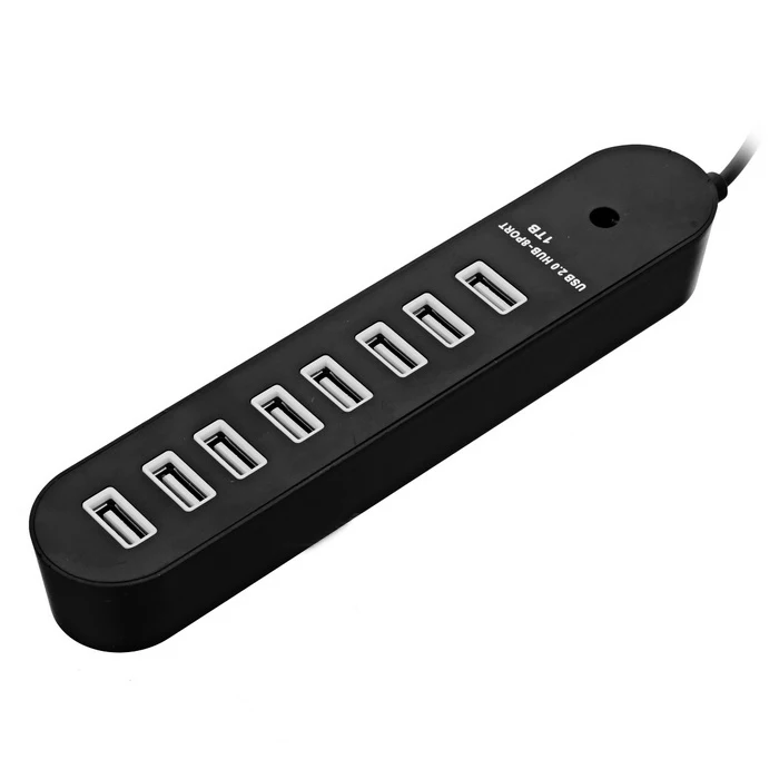 8 Порты и разъёмы USB 2,0 концентратор 480 Мбит/с 8-Порты и разъёмы концентратор с 60 см кабель