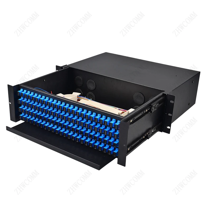 19 дюймов 96 ядер волоконно-оптический распределительный каркас порт SC монтажная