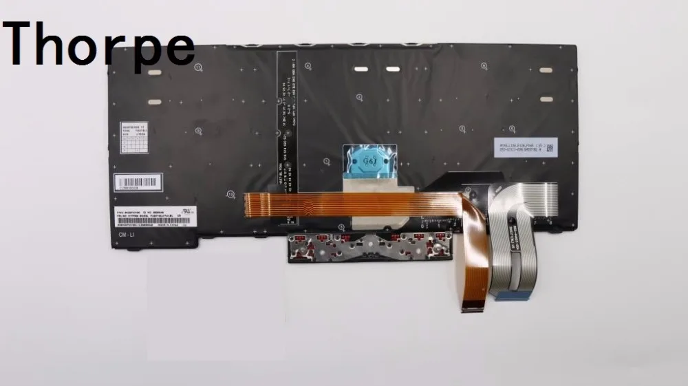 Новая Оригинальная клавиатура с американской подсветкой для ThinkPad E480 L380 L480 T480S