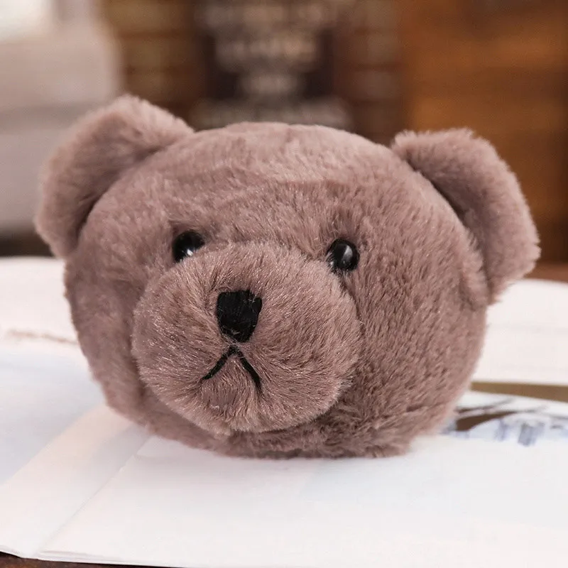 1Coin Purse Милый плюшевый мишка, рюкзак через плечо, сумка через плечо, 2 цвета, плюшевый мишка, игрушка для детей, девочек, Подарочный Кошелек для монет, детская игрушка - Цвет: 1Coin Purse
