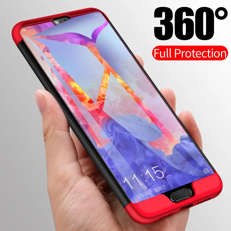 Чехол для huawei Y6 Y7 Y9 Prime 2018 Fundas 360 полная защита тела телефон задняя крышка 2019 Nova 2