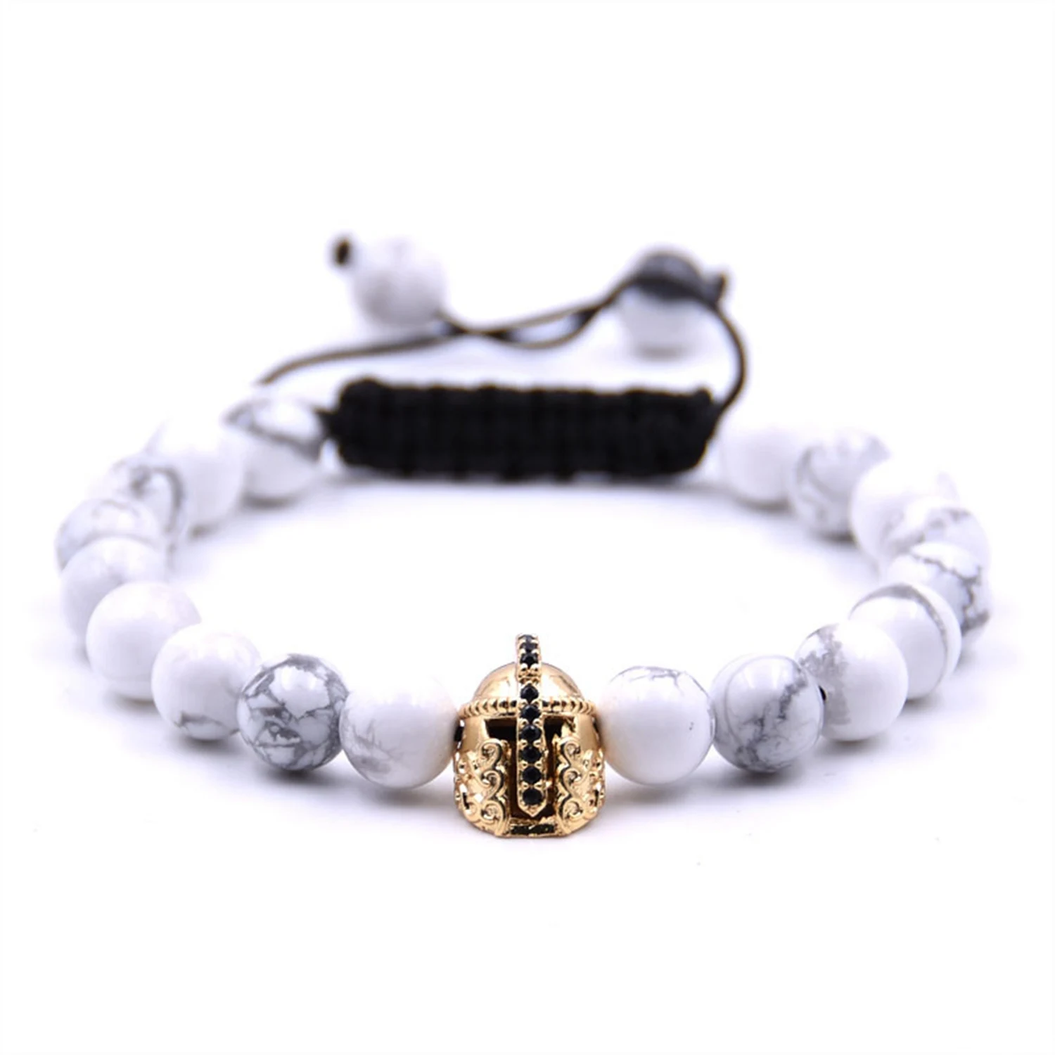 10 шт./лот Золотой Римский рыцарь Спартан воин шлем гладиатора браслет браслеты с