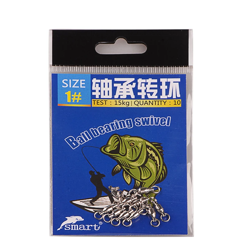 50 шт. шарнирный Подшипник 0 #/1 #15/20 кг|emerillon peche|peche emerillonfishing swivels |