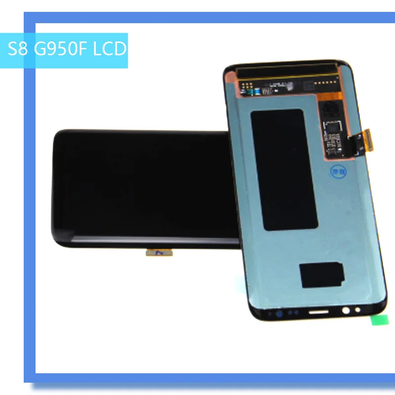 Супер AMOLED S8 plus G955 lcd с рамкой для Samsung Galaxy дисплей G950 G950F сенсорный экран дигитайзер