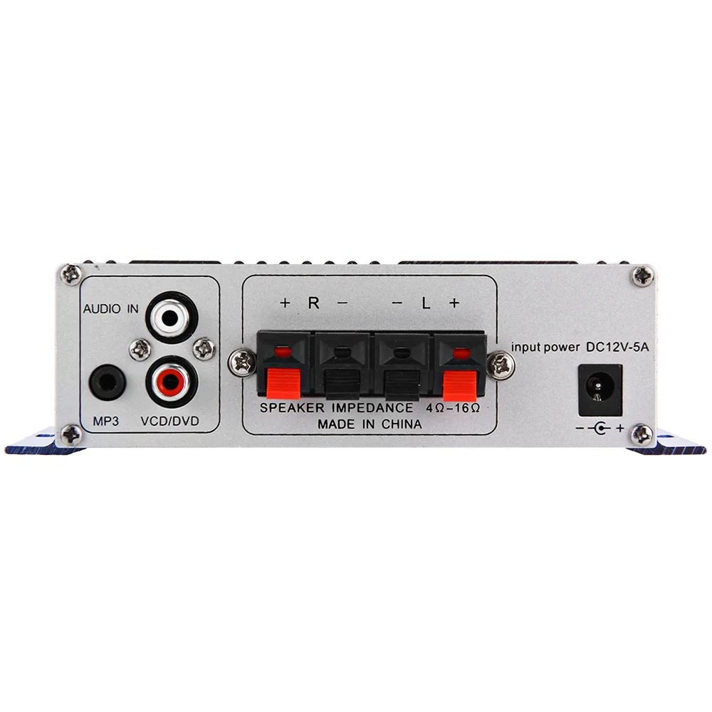 HY-2002 Hi-Fi мини авто стерео усилитель 2-канальный Мощность Поддержка CD DVD MP3 Вход для