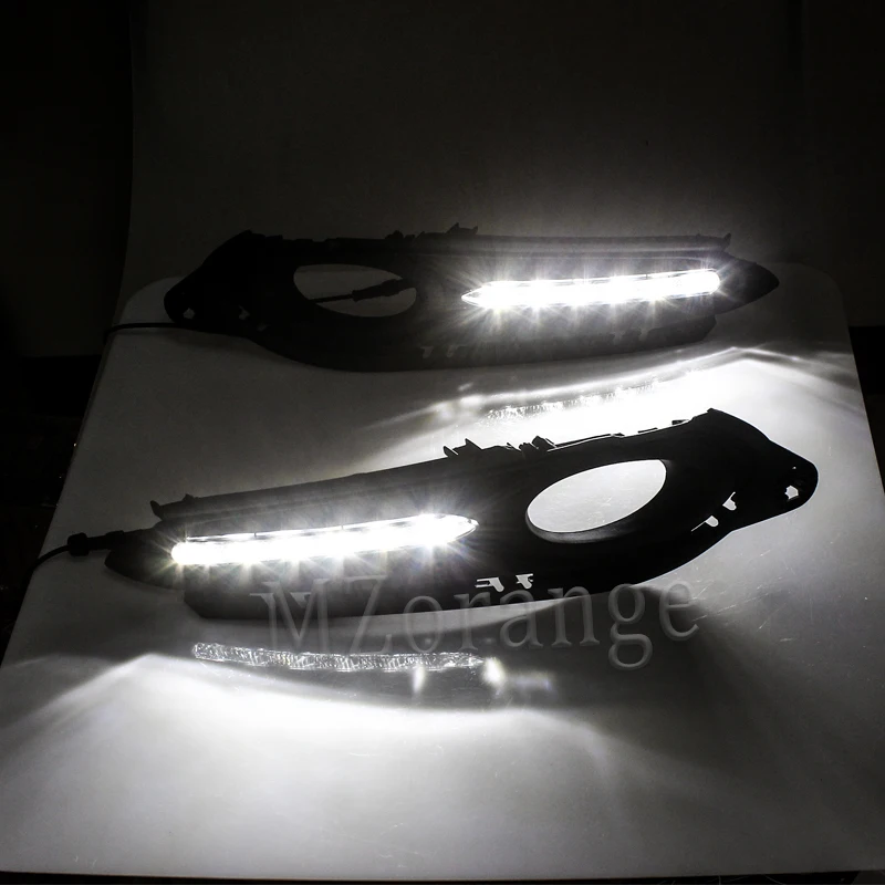 MZORANGE 1 комплект 6LED DRL для Honda HR-V HRV vezel дневные ходовые огни Противотуманные фары крышка 12 В дневного света автомобиля-Стайлинг
