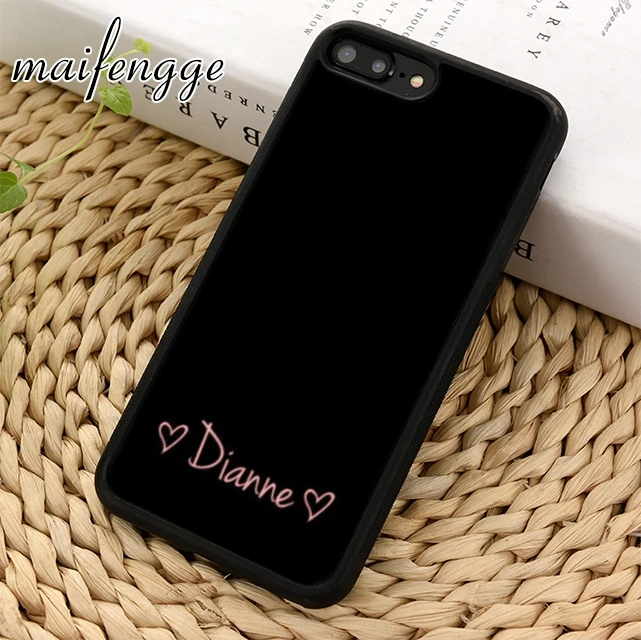 Maifengge пользовательский дизайн имя логотип DIY чехол для телефона iPhone 5 6 6s 7 8 plus 11 12 Pro