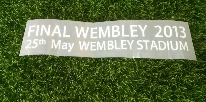 2013 FINAL WEMBLEY Match Подробная информация нашивка Robben Ribery футбольная нашивка значок