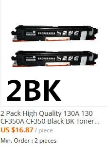 4X высокое качество 130A CF350A CF351A CF352A CF353A сменный цветной тонер-картридж для лазерного принтера jet Pro MFP M176n M177fw