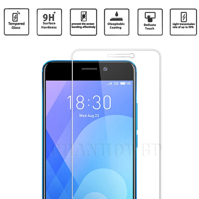 Закаленное стекло 9H для Meizu A5 M5C M710H M710 защитная пленка экрана M 5C Charm Blue защитное Sklo