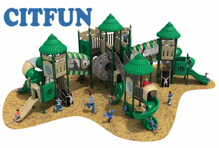 2018 новый стиль большая Веселая вращающаяся скользкая горка для парка