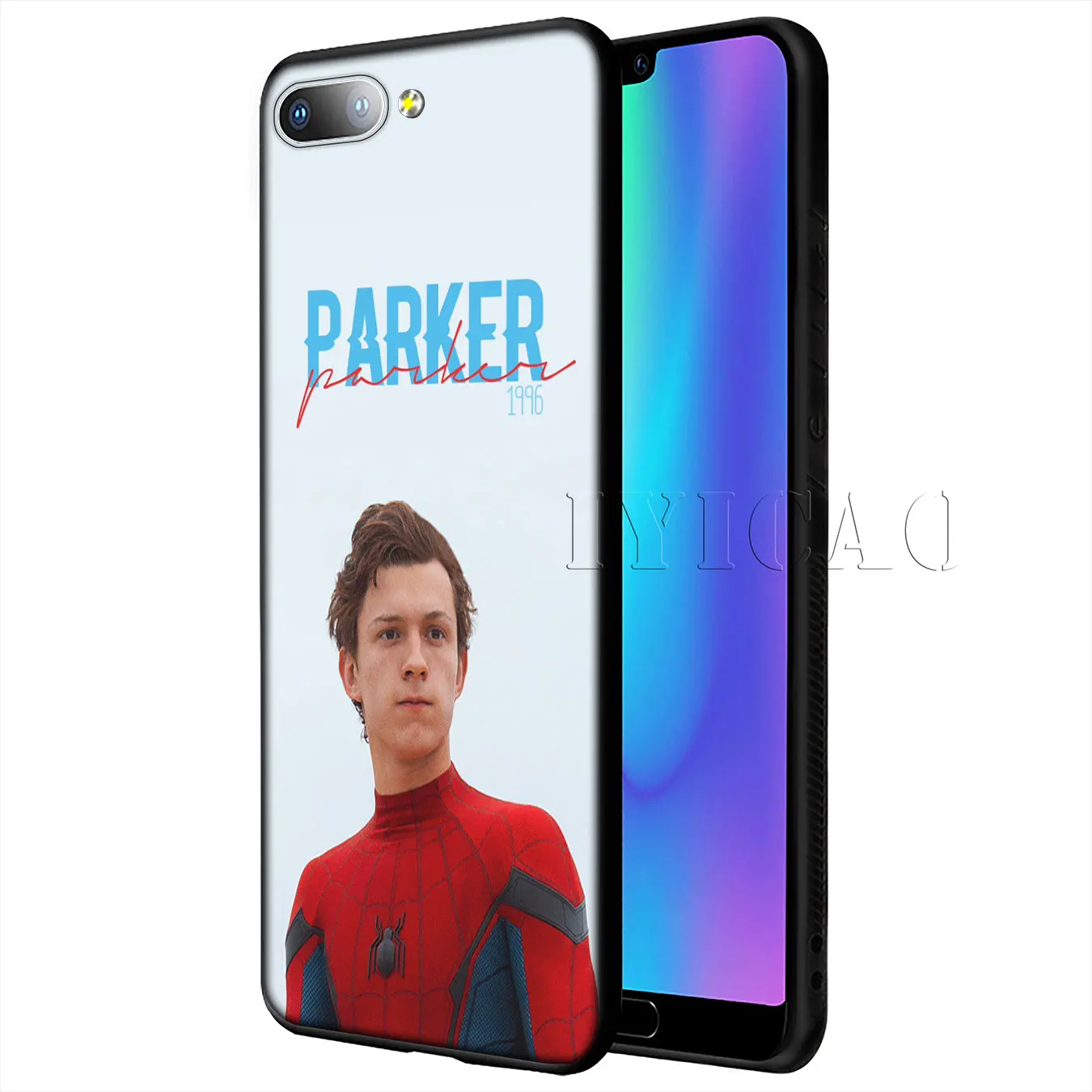 Мягкий чехол для телефона IYICAO Marvel том Холланд Человек-паук Huawei Y9 Y7 Y6 Prime 2019 Honor 20 8C 8X