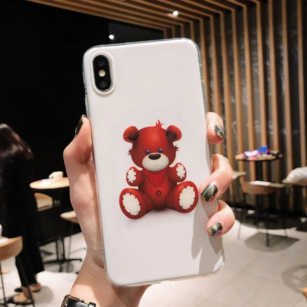 Модный ТПУ для iphone 6 s/6 splus 7 7plus 8 8plus X XR XSMAX Мягкий противоударный чехол роскошный