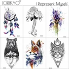 IORIKYO, женские наклейки на грудь, ранние наклейки, мужские руки, геометрический Кот, Луна, временная татуировка, цветок, искусственная Водонепроницаемая тату для ног, медведь