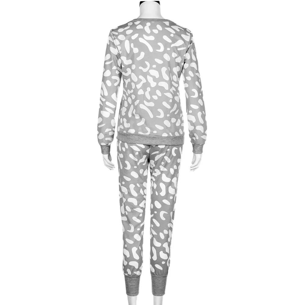 Женский хлопковый спортивный костюм с принтом толстовка длинным рукавом пуловер