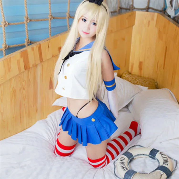 Shimakaze косплей парик коллекция Kantai костюм для игр парики костюмы на Хэллоуин