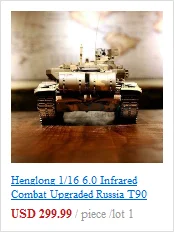 Henglong 1/16 6,0 инфракрасный боевой Модернизированный Россия T90 RTR rc Танк 3938 с 360 башенкой красные глаза TH12986