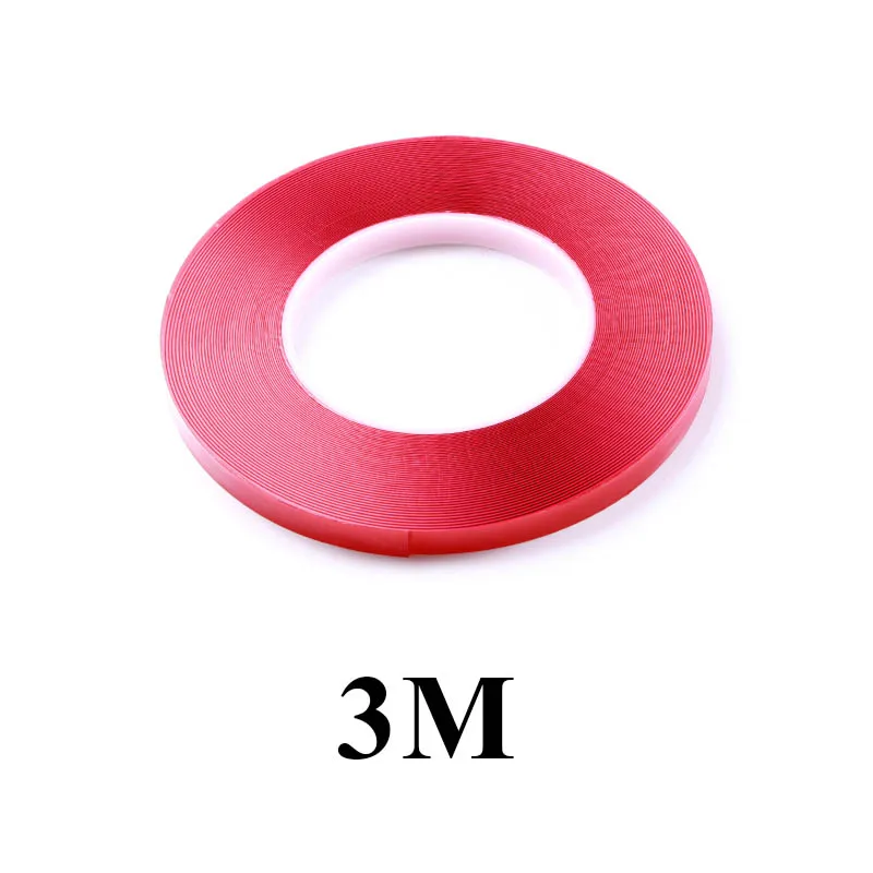 double-sided tape Дизайн ногтей 3 м двухсторонний клей супер сильный прозрачный акриловый пенопласт клейкая лента акриловый лист поддельные наклейки для ногтей - Цвет: double-sided tape