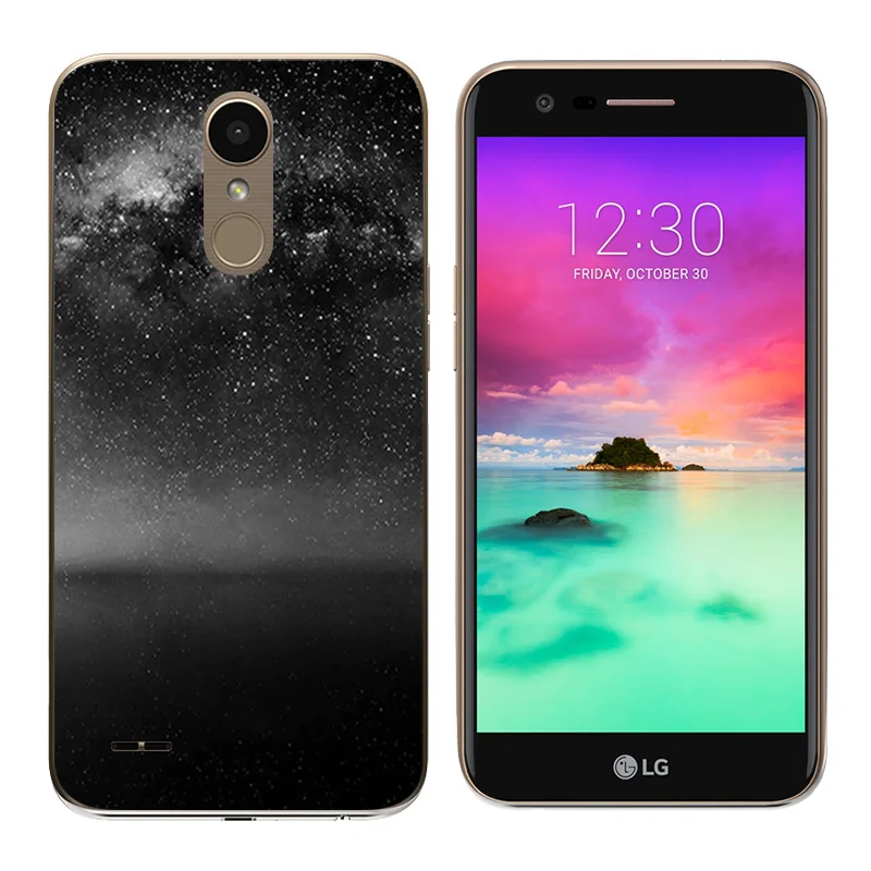 for LG K10 2017 Case Soft Silicone Expression Printing LV5 / X400 M250 M250N Cover Phone Bags |
