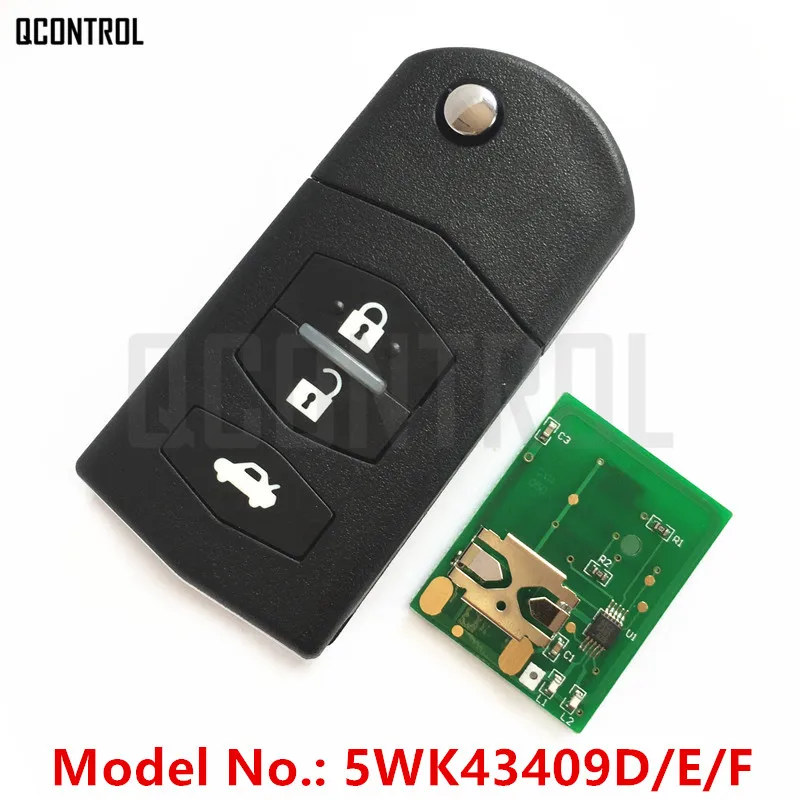 Автомобильный пульт дистанционного управления QCONTROL для MAZDA 5WK43409D 5WK43409E 5WK43409F 433