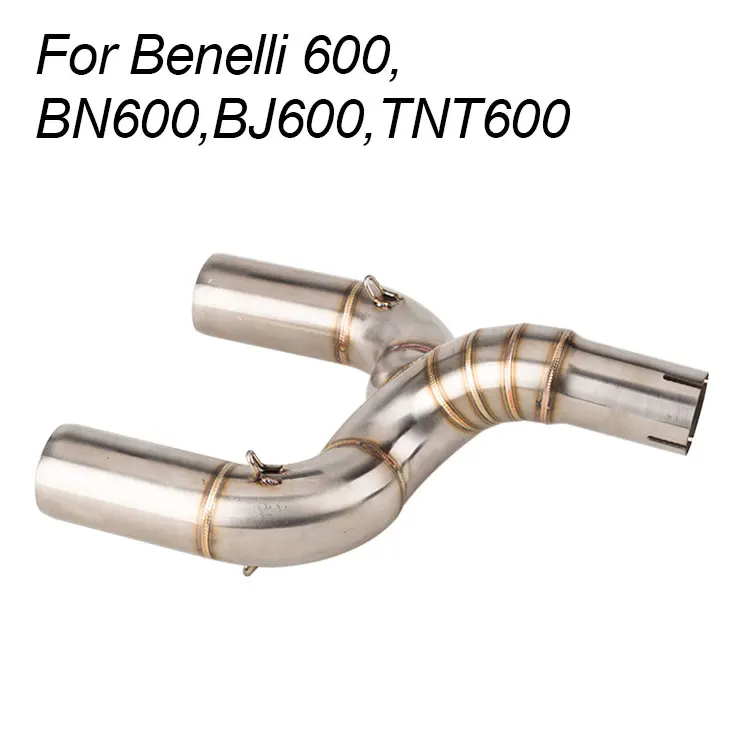 Мотоцикл выхлопная труба для Benelli 600 BN600 BJ600 TNT600 Модифицированная мотоциклетная Соединительная труба среднего соединения без выхлопной трубы