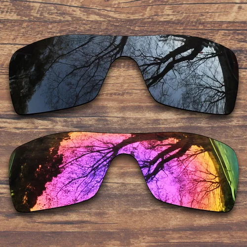 ToughAsNails Polarized Replacement Lenses for Oakley Batwolf Sunglasses- Multiple Options - Цвет линз: Black and Midnight