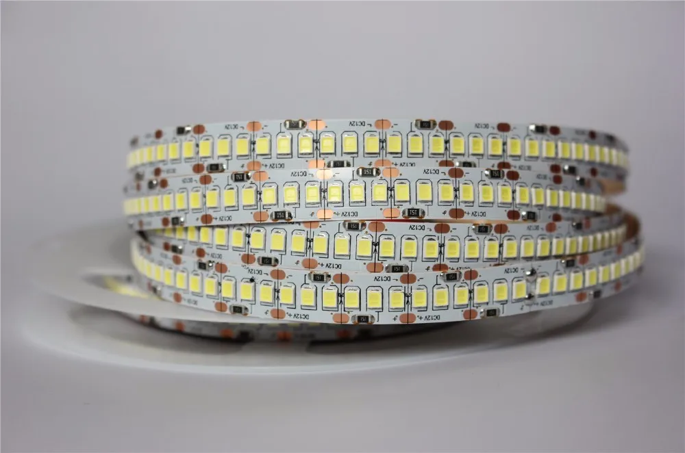 5 м/лот 10 мм Печатная плата Однорядная 2835 SMD 1200 Светодиодная лента DC12V неводостойкий гибкий светильник 240 светодиодный s/m, 5 м/лот белый теплый белый