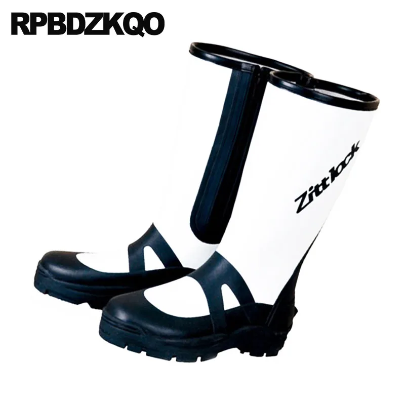 повседневная клинья водонепроницаемый резиновые сапоги для рыбалки мужская