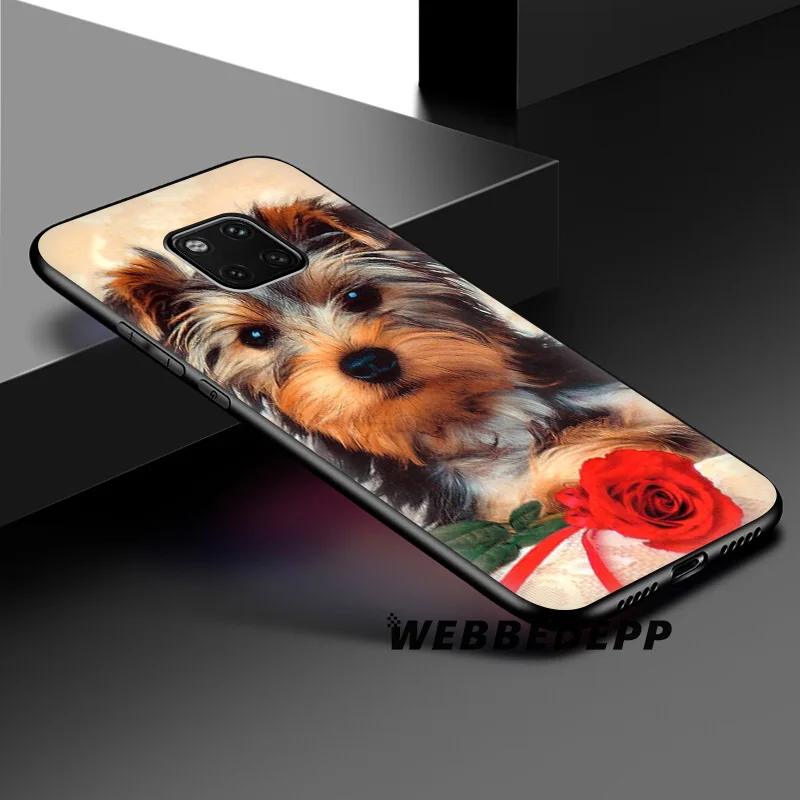 WEBBEDEPP Yorkshire terrier Dog Cute Soft Silicone Case for Huawei Honor Mate 20 10 8X 8C 8 6A 7A 7X 7C Lite Pro TPU |