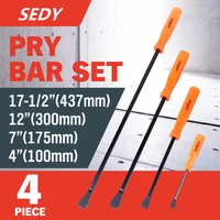 2021 sedy 4pcs pry bar set tool heavy duty crowbar strike cap nail puller chisel car repair tools remover removal hand tool set