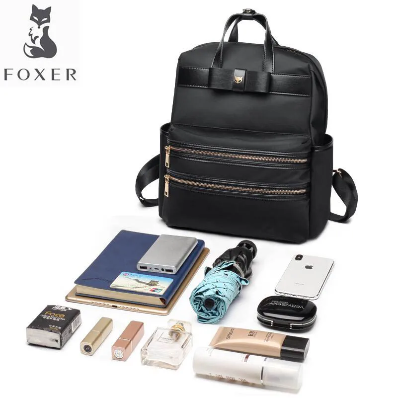 Рюкзак с золотой лисой Женская деловая сумка для компьютера 2019 новинка