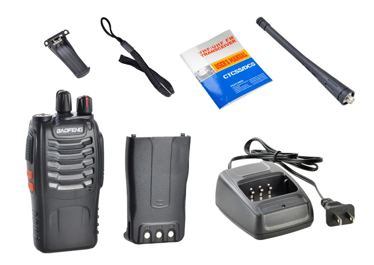 100% Оригинал Baofeng BF 888S иди и болтай Walkie Talkie UHF приемно передающая радиоустановка
