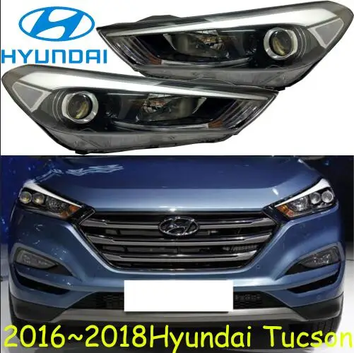 one set 2pcs 1 шт. автомобильный головной светильник для tucson головной светильник s год Tucson задний светильник светодиодный DRL HI LO HID xenon - Цвет: one set 2pcs