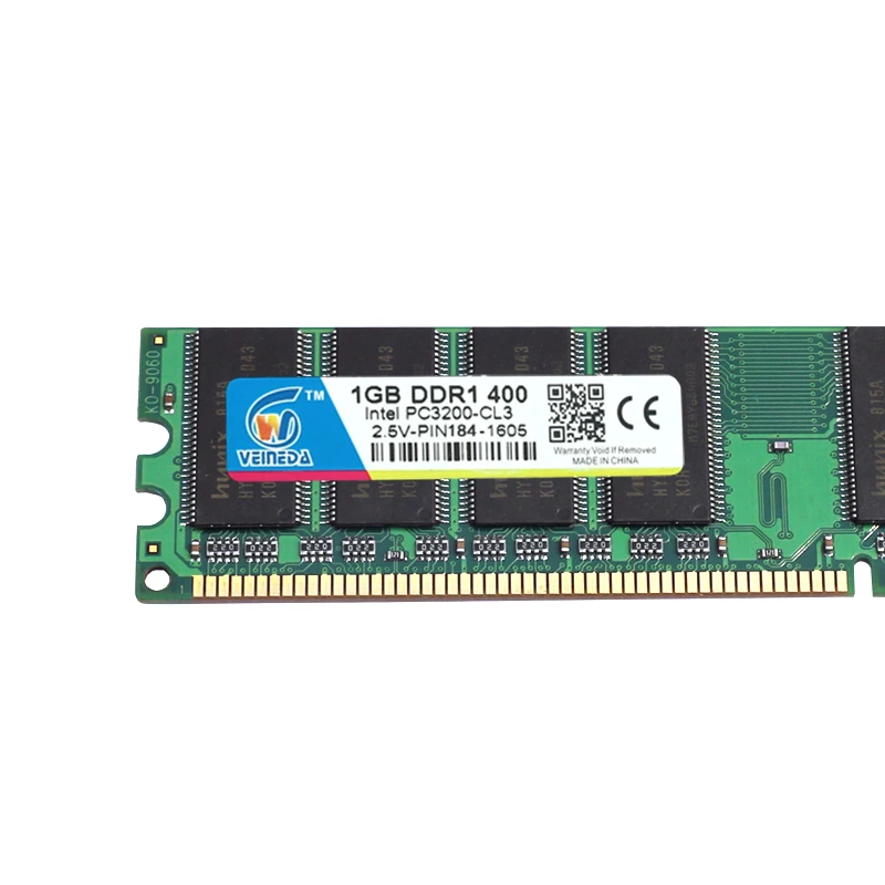 Память VEINEDA DDR1 4 Гб 4x1 ГБ PC3200 400 МГц контактов DDR 333 совместимая с PC2700 PC2100 CL3 память ddr |