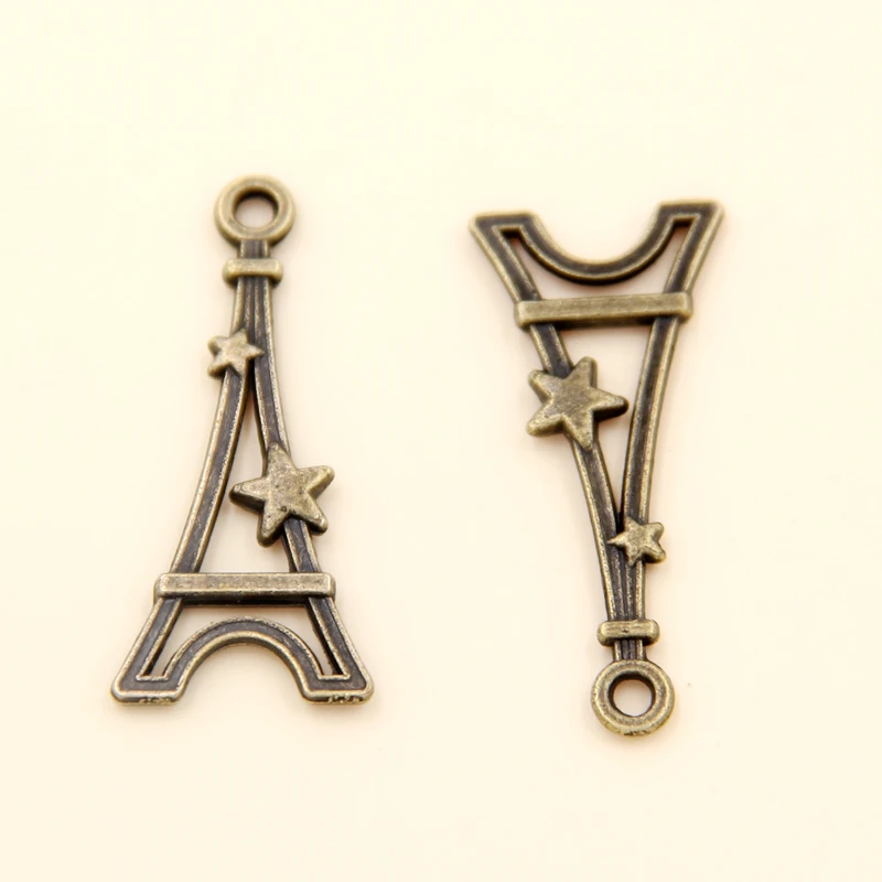 

Wholesale 50pcs Ancient Cyan Tower Charms Pendants 29.5x13mm