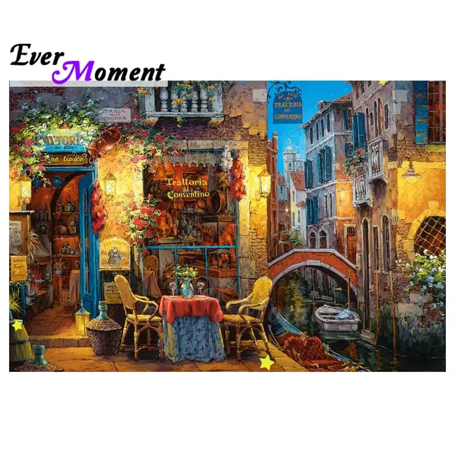 Ever Moment алмазная живопись теплый дом пейзаж полный квадрат Алмазная мозаика
