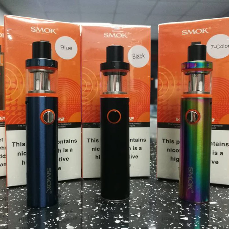 Электронных сигарет SMOK Vape ручка 22 комплект с 5 шт 0.3ohm vape катушки встроенный 1650 мА/ч