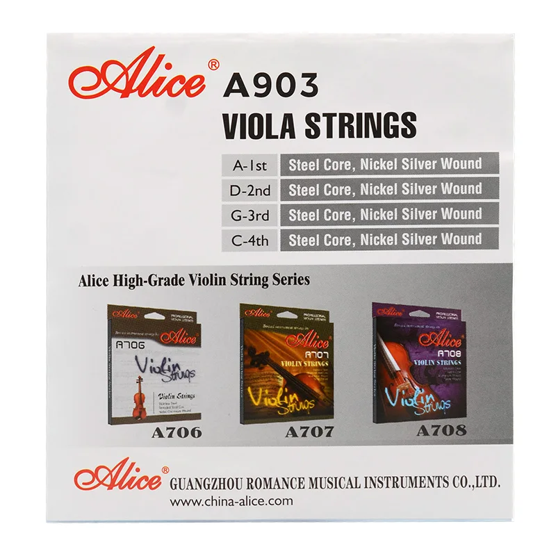Алиса A903 никель Серебряная рана Альта струны 1 4 набор из струн|string set|strings alicealice