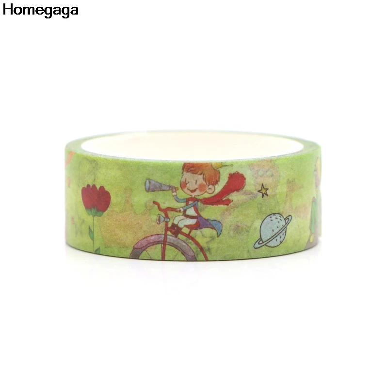 Homegaga Маленький принц мультфильм аниме дети смешные васи diy Скрапбукинг клейкая бумага маскирующая Лента Печатный узор стикер D80