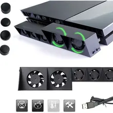 Охлаждающий вентилятор для PS4 силиконовые колпачки 8 в 1 захвата